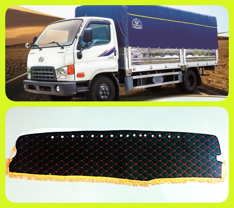 Thảm taplo xe tải HYUNDAI HD72 HD65 HD99 3T5 hàng xưởng thiết kế vừa đẹp