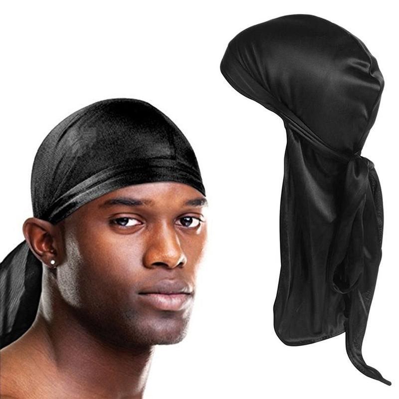 Product Introduction of Durag Silk For Men Women, Pirate Cap Bandana Extra Long Tail Waves Soft Fashion Head Wrap 20