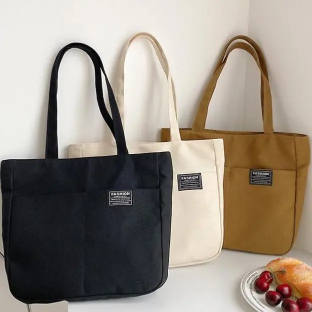 Mumu 3092 Quality Japanese Woman Simple Tote Bag With Zipper Shoulder Bags For Women
