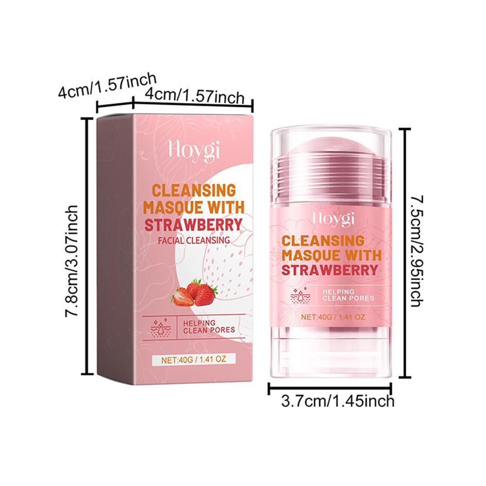 【TERSEDIA&COD】Stik Masker Tanah Liat Pohon Teh Stik Masker Tanah Liat Stroberi Masker Tanah Liat Pembersih Wajah Anti Jerawat Pengontrol Minyak Pori-pori Pembersih Dalam Batang Masker Perawatan Kulit