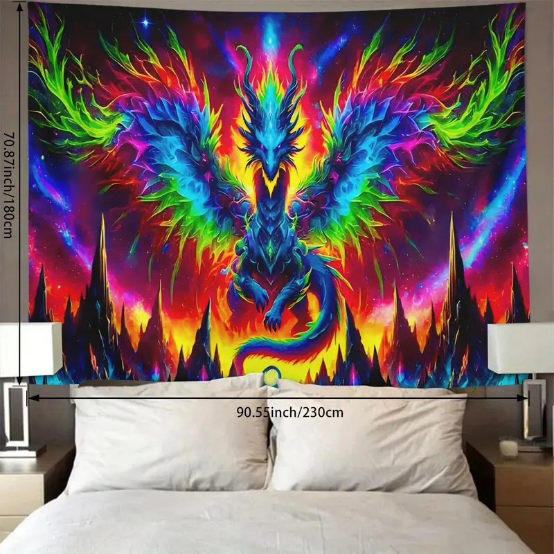 Dragon & Star Pattern Hanging Painting without Frame, Wall Art Decor for Home Living Room Bedroom, Home Decor, Room Decor, Home Accessories, Ornaments 6