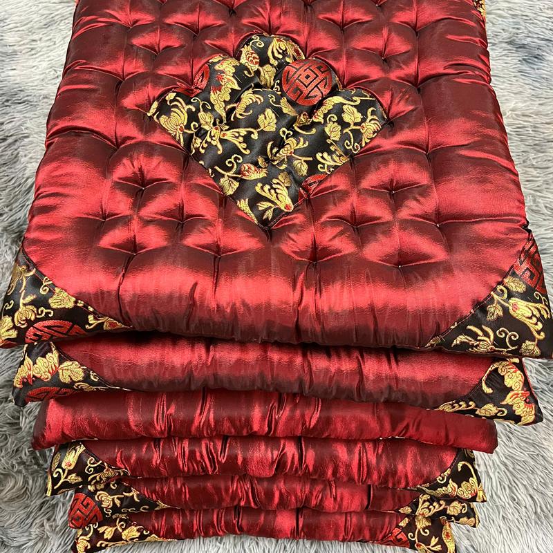 Combo 5 tấm Đệm gấm ngồi bệt, đệm decor, ngồi thiền nệm vuông size 50 x 50 cm dùng làm lót ghế, tựa lưng các bộ bàn ghế  gỗ, decor quán ăn, nhà hàng, khách sạn, ngồi bệt quán cafe cực chill dem  ghe bộ  đệm