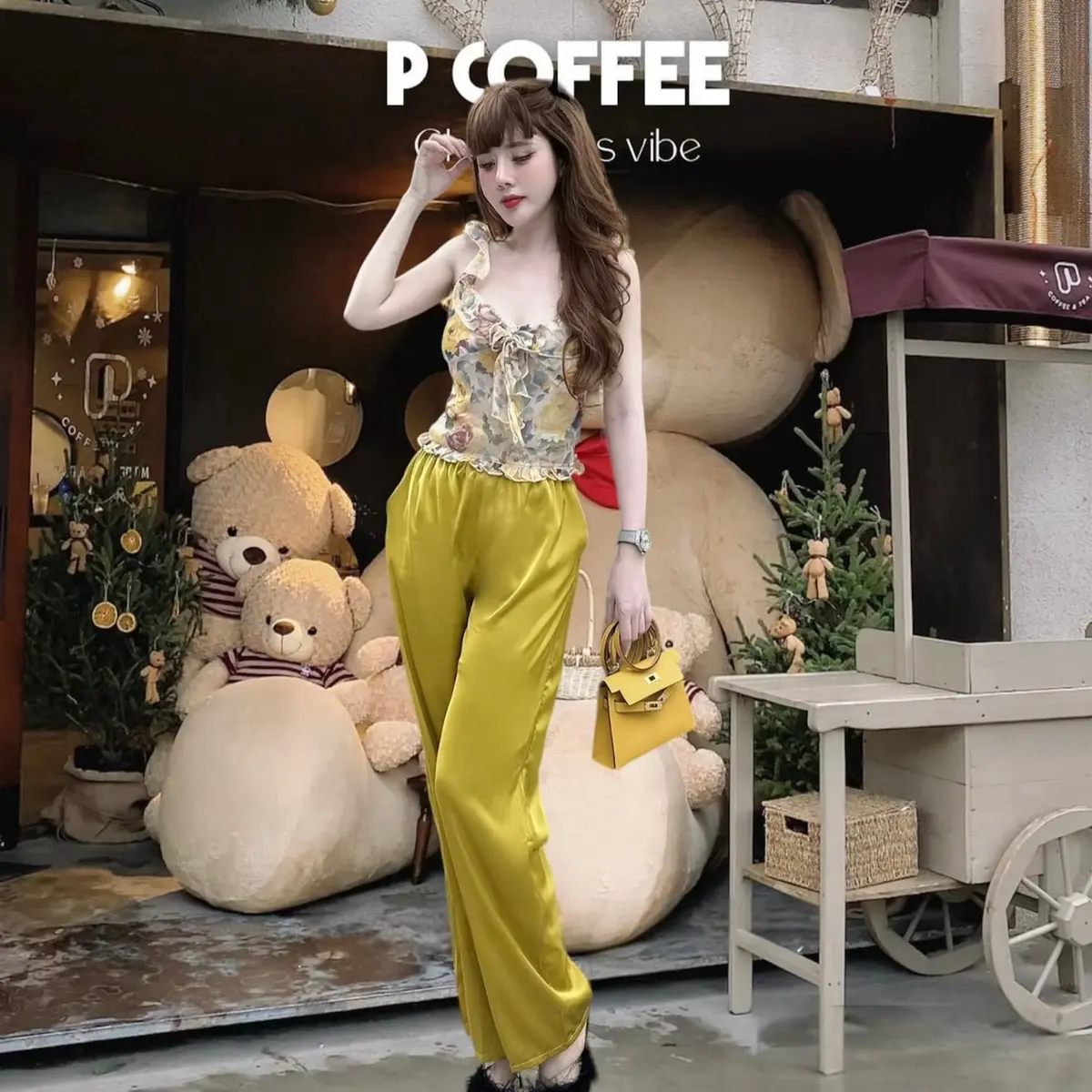 Đồ Bộ Ngủ Nữ Chất Lụa Mềm Mịn Free size 40 - 50kg