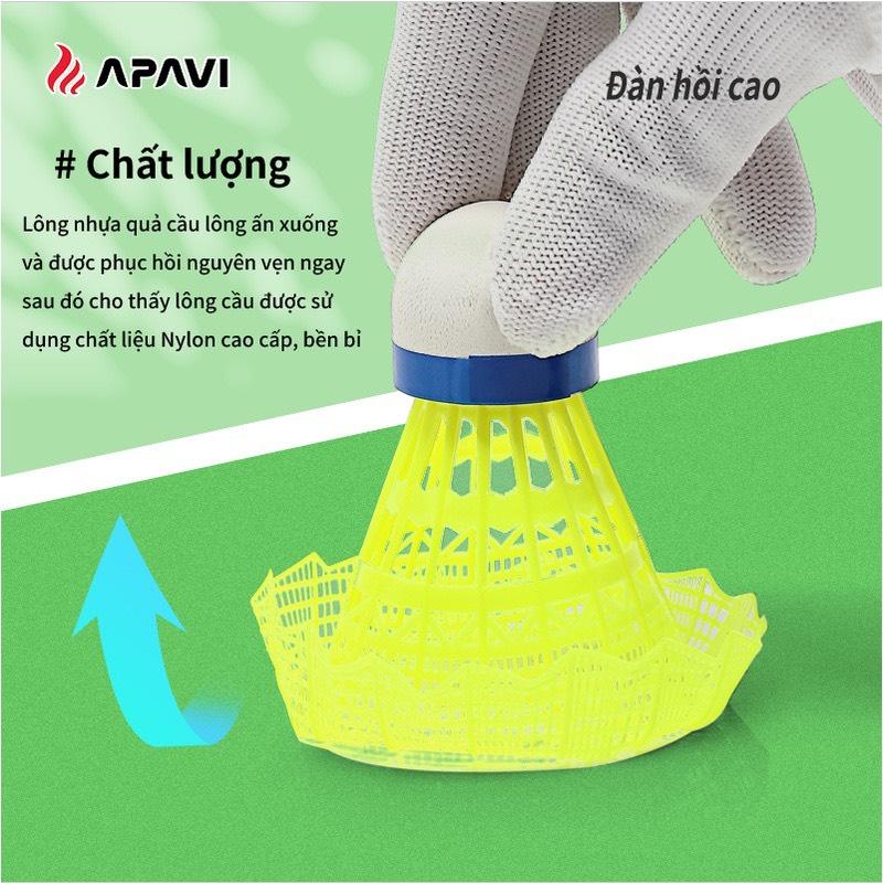 Product Introduction of Quả Cầu Lông Nhựa Apavi NL-600, Bền Bỉ Sử Dụng Nhiều Lần, Không Bị Lắc 10