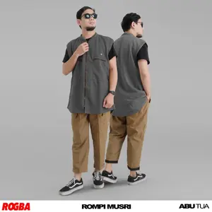 NewROMPI MUSRI ROSAL POLOS / BAJU SHOLAT PRIA MURAH / BAJU KOKO MOTOR BAHAN FLEECE DIAMOND TEBALTermurah