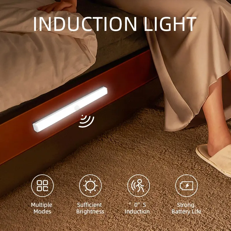 YHOME Lampu tidur LED tombol multifungsi lampu belajar lampu lemari portable / Lampu Stick Panjang LED Sensor Gerak Magnetic Motion Sensor Y258 1