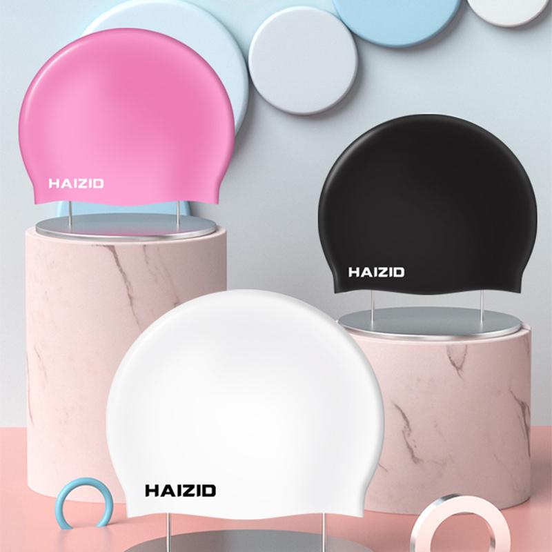 Mũ Bơi Trẻ Em, Dành Cho Tóc Dài, Chất Liệu Silicon, Thích Hợp Cho Bé Gái Và Bé Trai, Cỡ Lớn, Không Thấm Nước, [1-3 Giao Hàng] 3