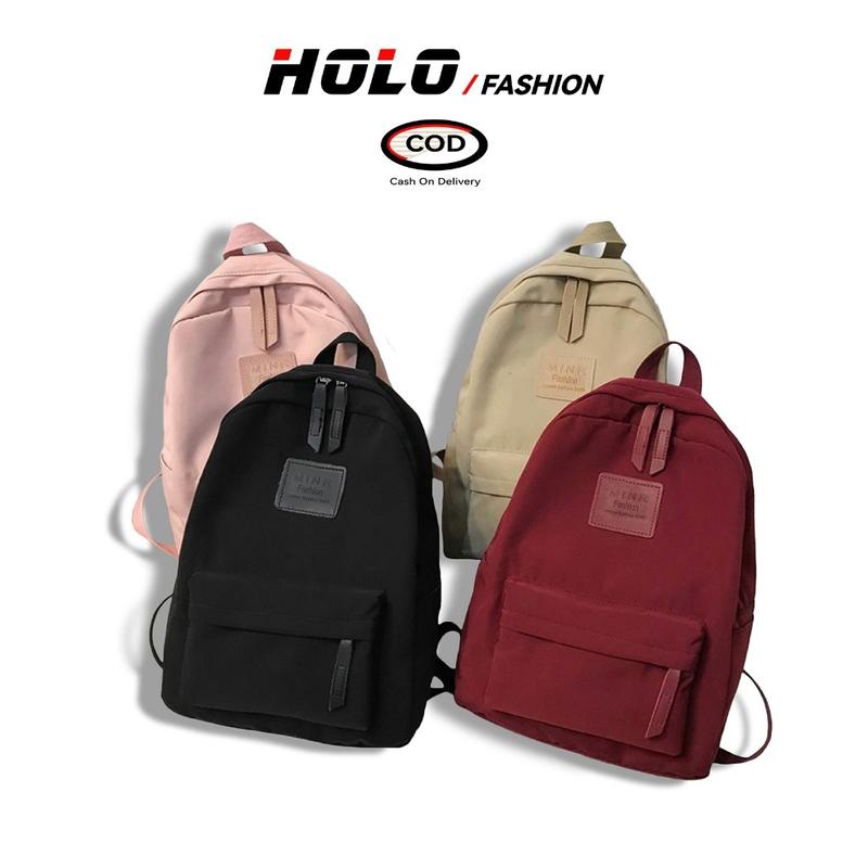 Balo vải bố chất liệu vải cao cấp khóa kéo lớn thời trang cho bé đi học và đi chơi