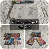 Gambar Undangan ultah anak karakter /undangan ulang tahun - 9x16 (sedang) dari Anugrah Plastik_NEW Kota Surabaya 2 Tokopedia