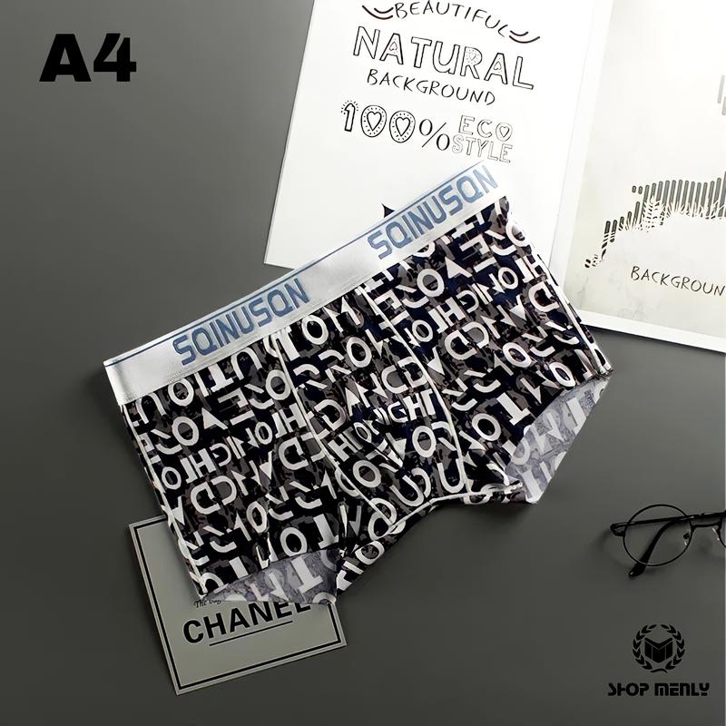 Quần sịp thun lạnh mẫu SQ không viền may Nam Boxer Quần Boxer Tre