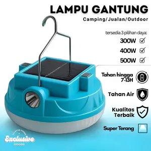 [XGoods] Lampu LED Emergency UFO + Senter Solar Panel 300W 400W 500W Lampu Darurat Lampu Muitifungsi