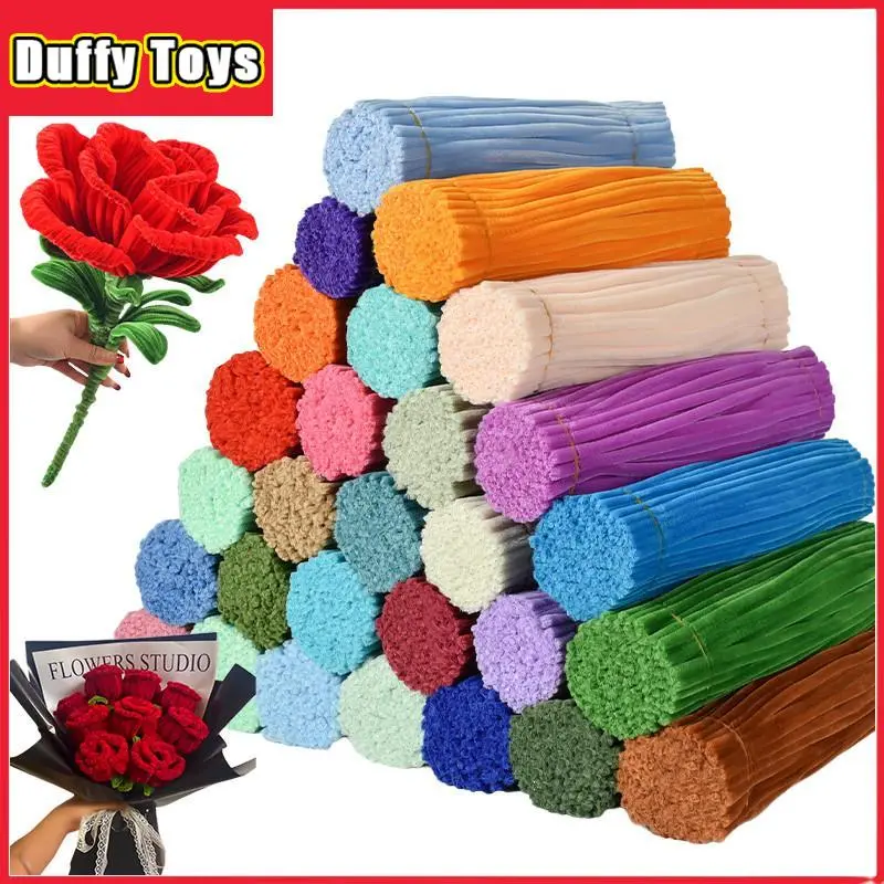 Duffy Toys 100 Pcs Pipe Cleaner Kawat Bulu 30cm / Bahan Kraf DIY Manua / Anak & Dewasa /Bendung Mudah Duffy Toys 100 Pcs Pipe Cleaner Kawat Bulu 30cm / Bahan Kraf DIY Manua / Anak & Dewasa /Bendung Mudah