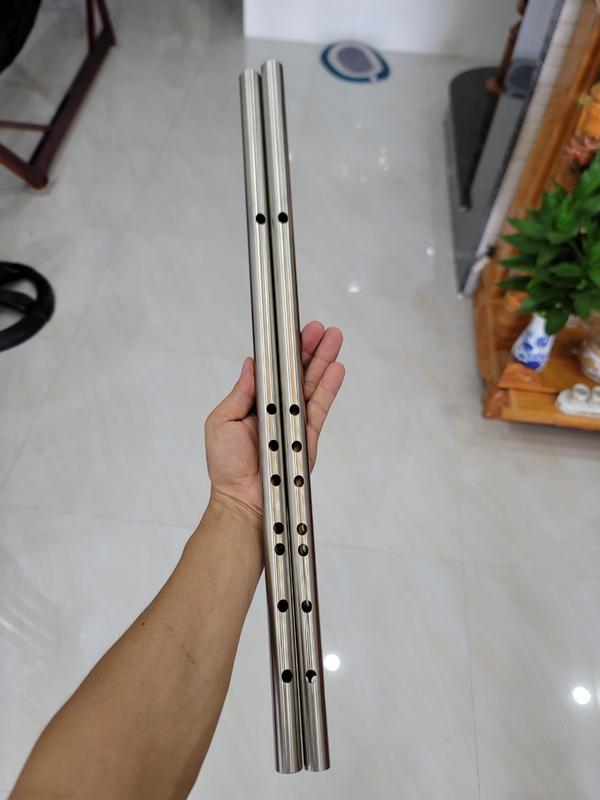 Sáo si giáng Bb4 inox cao câp không rỉ dễ thổi bền bỉ, sáo được cắt bằng laser 6
