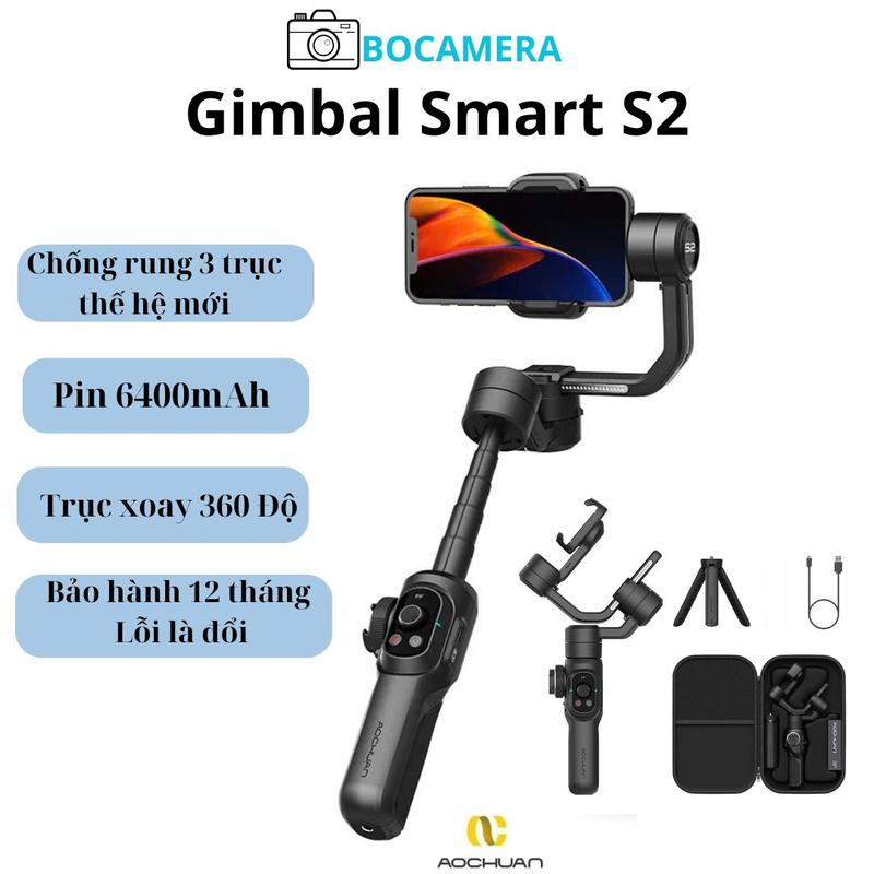  Gimbal Aochuan Smart S2 chính hãng 2024 Selfie Phụ Kiện 