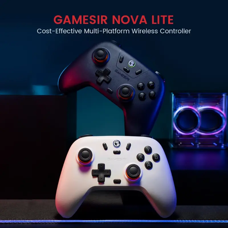 T4 Nova Lite Wireless Gamepad Game Controller for Switch, Android, IOS, PC & Steam Games Hall Effect Stick