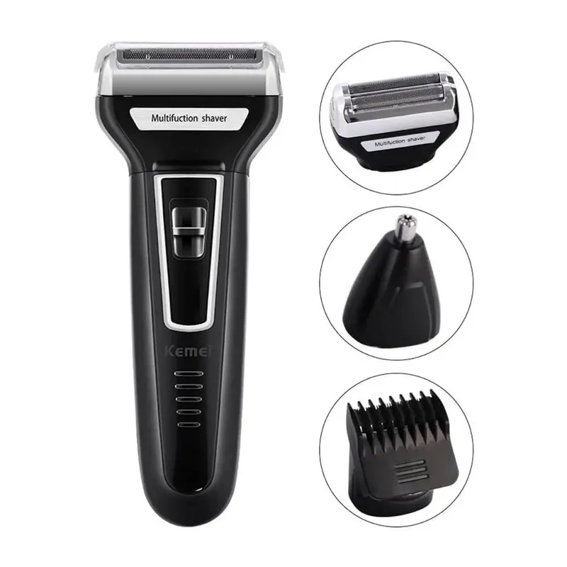 [BISA COD] Kemei KM 6558 Hair Clipper 3in1 Alat Cukur Rambut Jenggot Dan Bulu Hidung 7