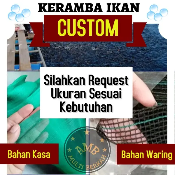 Keramba Ikan Hapa Jaring Apung Bahan Kasa Ukuran 2m x 1m x 1meter 7