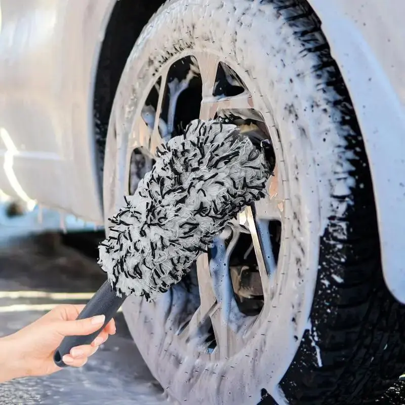 Car Tire Brush, Long Handle Car Tire Cleaning Brush, Beauty Car Wash Tools, Professional Car Wash Tool for Car Washing & Maintenance