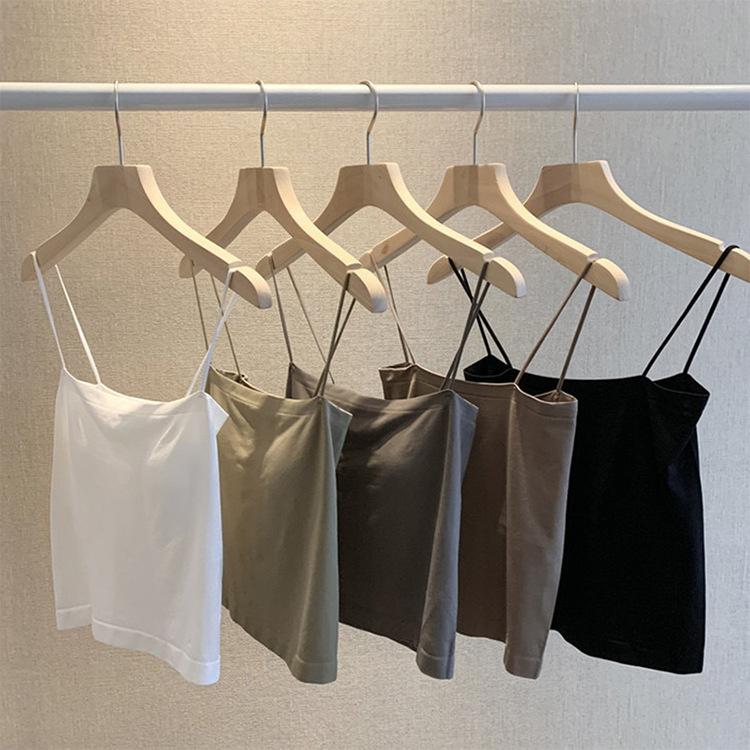 Product Introduction of Popular/Style Seamless Camisole Oil Painting/Girl 1806 Long Vest Sexy Sports Solid Color Bra One Piece Underwear Women Womenswear Tops 4