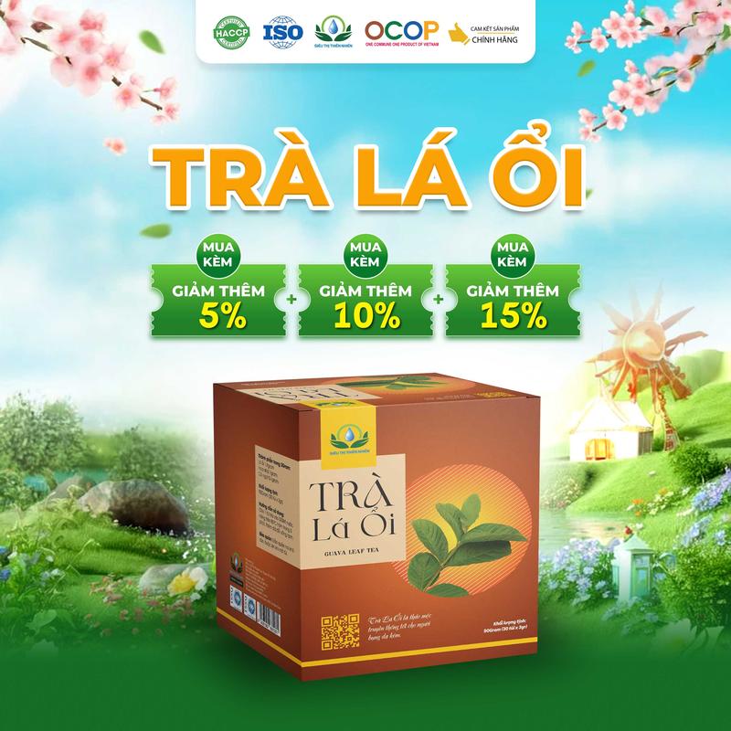 Trà Lá Ổi hộp 30 Túi Lọc Siêu Thị Thiên Nhiên Nước Trà Chè