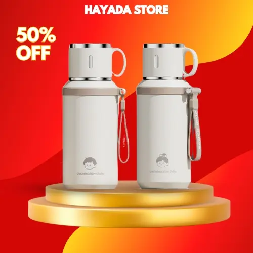 Bình giữ nhiệt có quai xách inox 316 dung tích 600ml giữ nhiệt 10-12 tiếng 0
