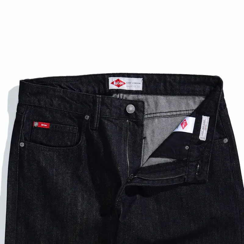 Lee Cooper Straight Fit Jeans Harry Rinse Black Rustic 6