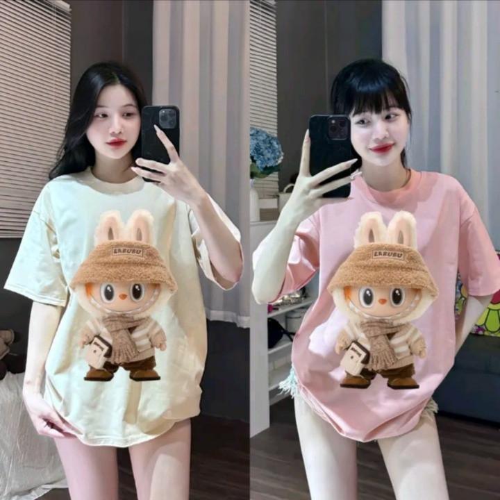 Áo Thun Nam Nữ LABUBU NHIỀU MẪU, Áo Phông Unisex Form Rộng Top Cổ Tròn Women
