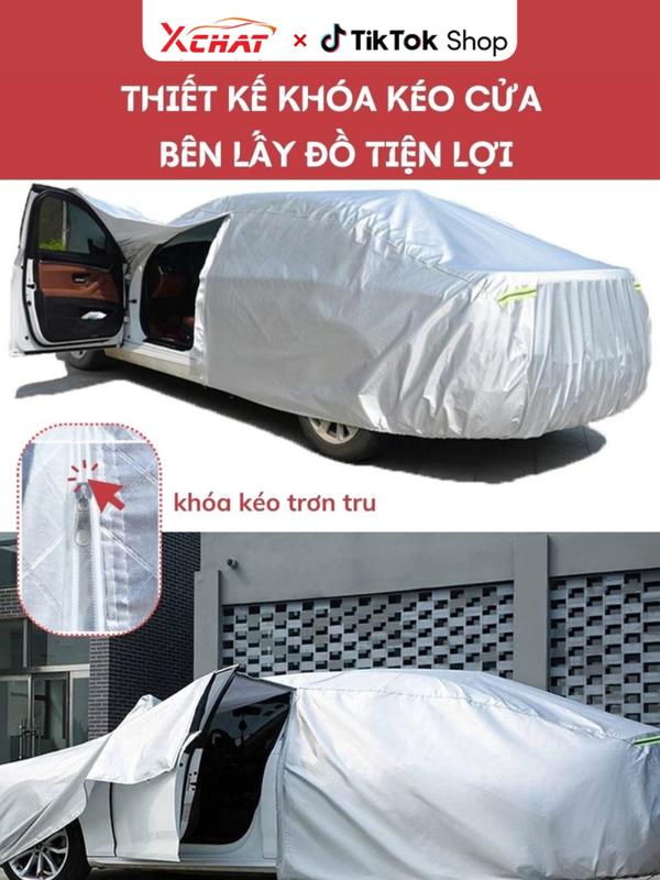 Bạt Phủ Ô Tô 3 Lớp XCHAT Bảo Vệ Xe Khỏi Mọi Tác Nhân, Chống Mưa, Chống Nắng Bảo Hành 1 Năm Cao Cấp 4
