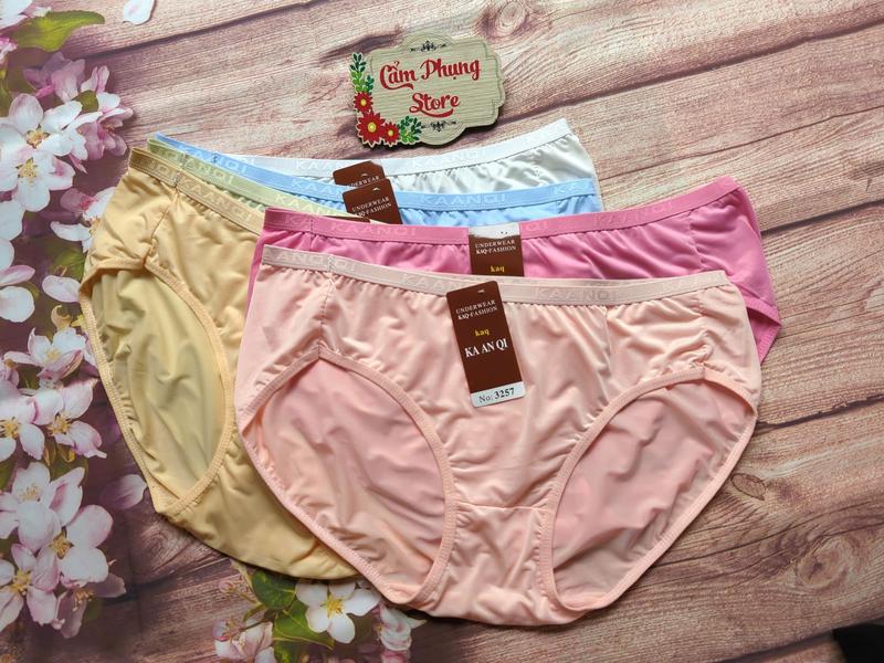 Combo 5 - 10 Quần Lót Nữ Thun Lạnh  (3257) Size (75-100 Kg) Siêu Co Giãn Thoáng Mát Siêu Mịn 8