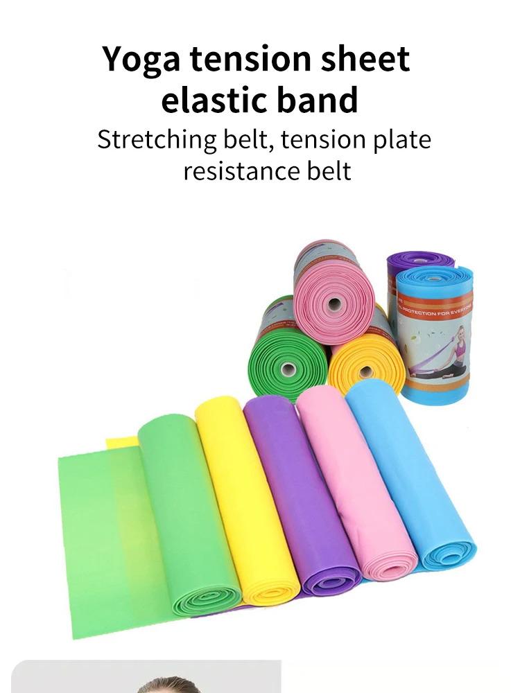 Product Introduction of 1 Pc TPE Yoga Tension Sheet Elastic Band Fitness Exercise Resistance Band Pilates Resistance Band for Home Gym Fitness Training 4