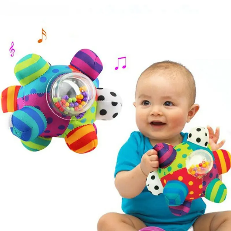【COD】Newborn Baby Infant Educational Toys 0-12 Months Hand Bell Rattle ...