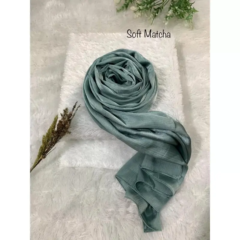 Pashmina Cradenza Silk Airflow Premium || Pasmina silk Cradenza Luxury size 180cm X 75cm 5