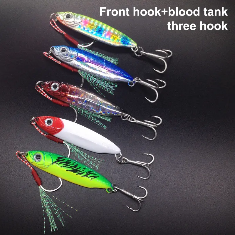 Mồi Kim Loại Cứng Spinner Jig, 7g10g15g18g25g, Mồi Câu Cá Jigging Nước Mặn, Mồi Chìm Cơ Thể Laser, Dụng Cụ Câu Cá Chép
