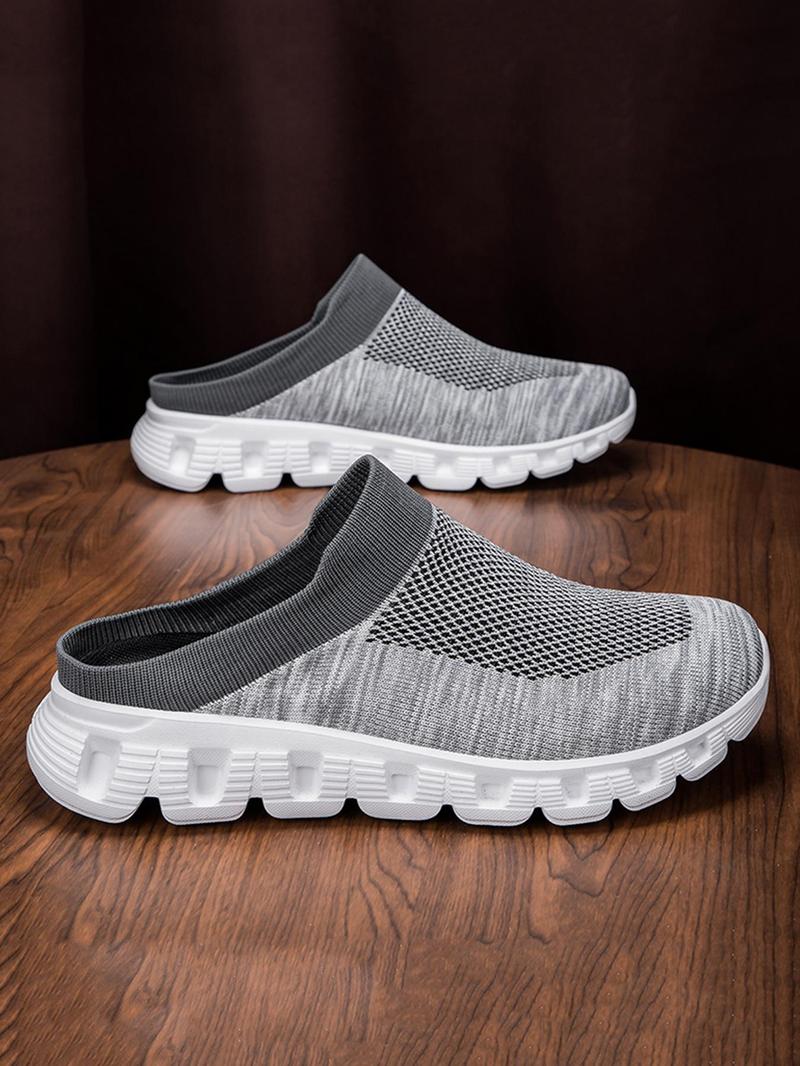 Product Introduction of Men's Casual Breathable Slip-on Black Clogs, Lightweight Comfortable Slides, Outdoor Running Sports Shoes for Men, Slides 9
