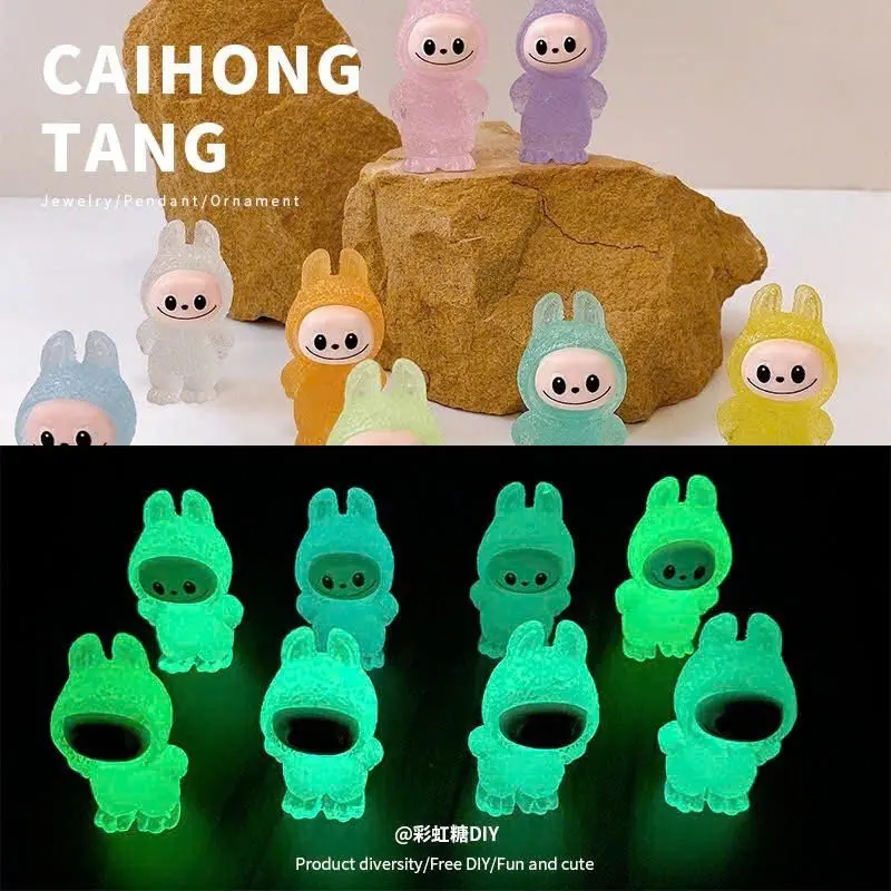 Túi Mù Labubu phát sángTúi Mù May Mắn-Charm phát sáng Sưu Tầm Trang Trí Phát Sáng ( ngẫu nhiên )