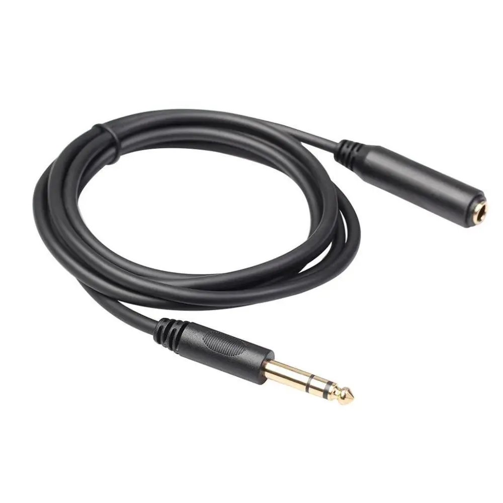 6.35 Headphone Extension Cable TRS 1/4" Male to Female Cord Stereo New 6ft