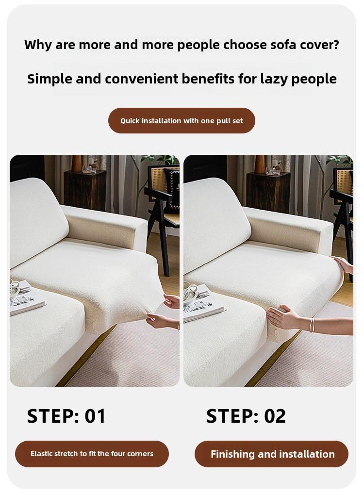 Product Introduction of High Elastic Chenille Sofa Cover 2025 New All-Season Non-Slip Full Wrap Universal Sofa Cover Cushion Cover 9