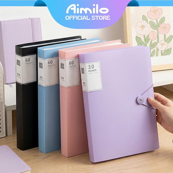 Promo Aimilo Display Book A4 Document Folder Clear Holder Tahan Air Isi ...