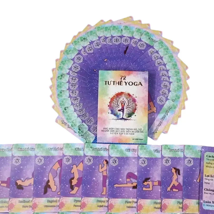 Bộ bài 72 tư thế yoga - Người bạn đồng hành hoàn hảo cho mọi yogi! Tập yoga Tim