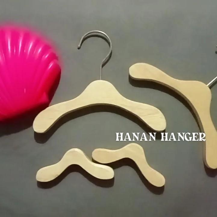 HANGER KAYU MINI PET Pakaian baju kucing baju anjing baju boneka 0