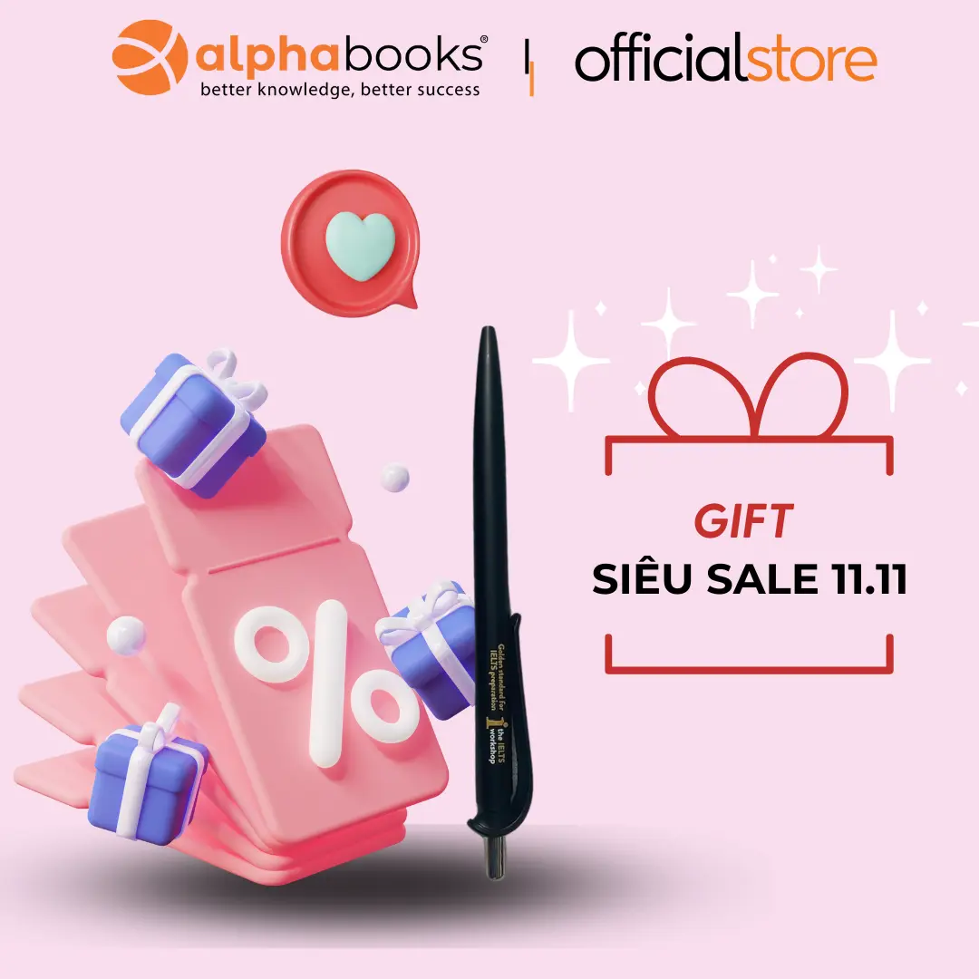 [QUÀ TẶNG] Bút Bi Đen Gamma - Alpha Books