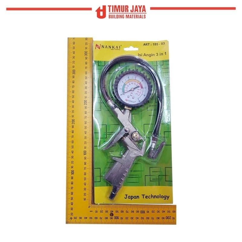 Tire Inflator Air Pressure Gun Ukuran Angin 3 in 1 Isi Angin NANKAI Car 2