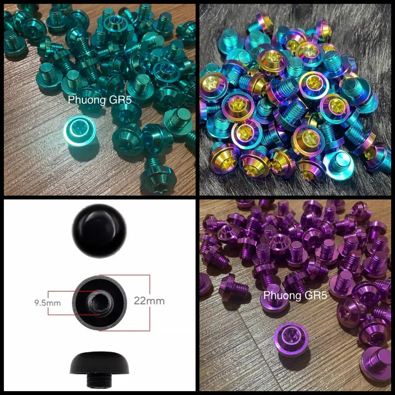 Ốc Bịt Gắn Chân Gương Titan Xe Máy, Wave, Sirius, Vision Ab 2023, ex Exciter150, Winner x v3 v1, Dream Phụ Kiện Phụ Tùng 0
