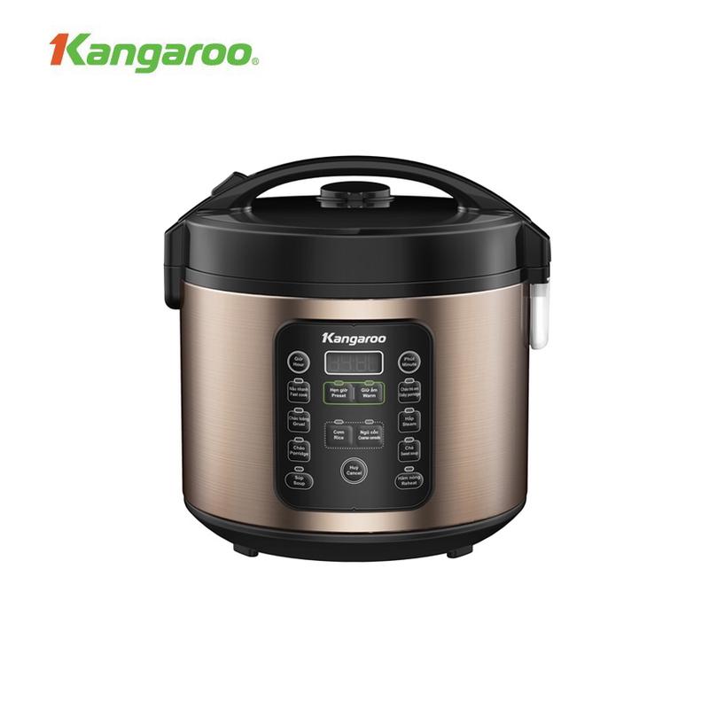    LIVE     Bao bì xấu + Cấn nhẹ   Nồi cơm điện tử 1.8L Kangaroo KG18DR6 lòng nồi chống dính đa dạng chế độ nấu . 
