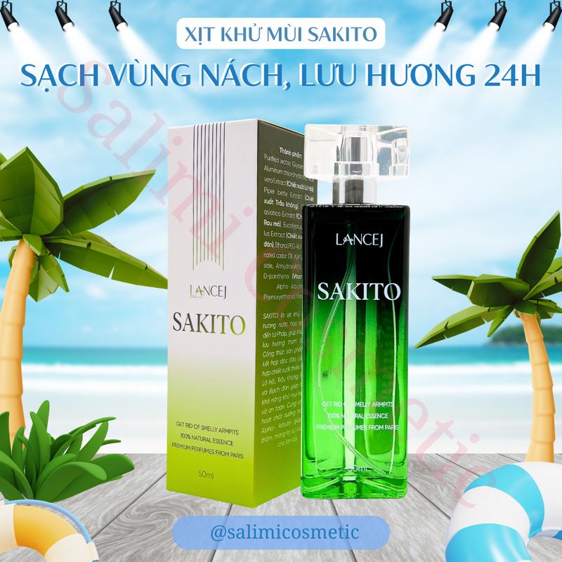 SAKITO LANCEJ 50ml - Xịt Khử Mùi Dành Cho Vùng Nách, Khô Thoáng, Với Hương Nước Hoa Quyến Rủ Nhẹ Nhàng