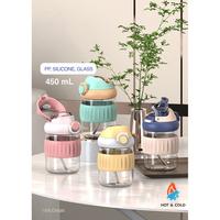 Gambar Botol Minum Cute Plastik Tritan H-6342 Bpa Free 450ml Pink Silicon Bottles Kitchenware Anti Tumpah Hot Cold - Water - Green dari Ollahomeliving Kota Bogor 1 Tokopedia
