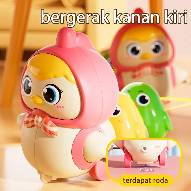 Mainan Bayi Goyang, Bebek Bergerak & Berjalan, Latihan Merangkak untuk Anak 0-1 Tahun mainan bayi bunyi dan bergerak COD Toys 2