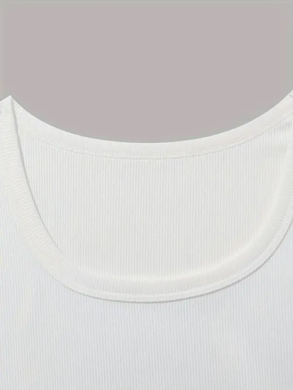 Women's Solid Color Bodysuit, Casual Comfy Breathable Short Sleeve Bodysuit for Summer, Ladies Clothes for Daily Wear 2