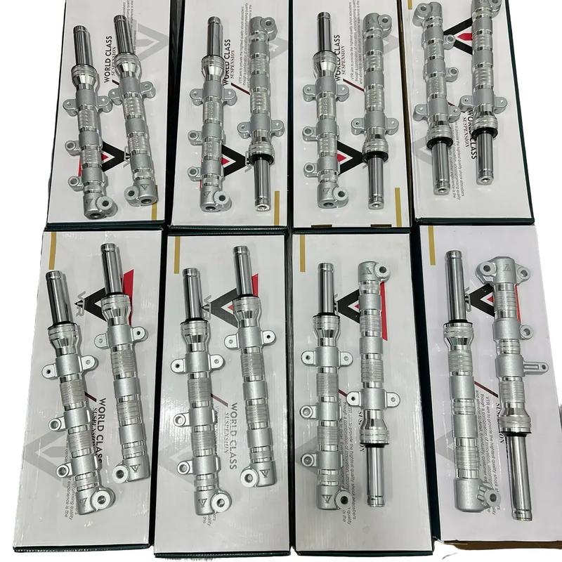  Phuộc Phay Màu Bạc Ex150 -155vva - Lc135  Vario 125 -150 - Satria - Winer v1 - Vision - Sirus - Wave - Fuled   hạ sẵn 3 Phân - 10 Phân   Phụ Tùng Phụ Kiện 