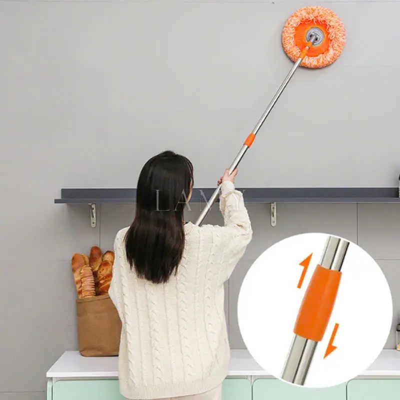 Chổi Lau Trần Nhà, Cây Quét Trần Nhà Hình Hoa Hướng Dương Xoay 180 Độ Cán Inox 304 2Bshop 0